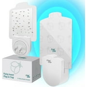 ZingZap Flying Insect Trap Dual Attractant Positive Phototaxis + Unscented, 50% Faster Captures House Flies, Fruit Flies, Gnats, Moths, 1 Plug-in Station+ 5 Biodegradable Trap Refills
